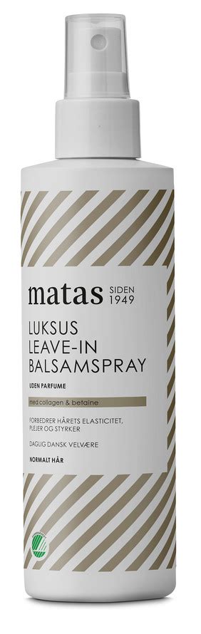 Luksus Balsamspray til Normalt Hår Uden Parfume 200 ml.